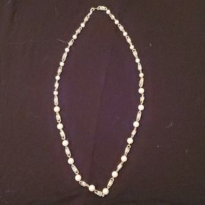 Gold and Pearl Necklace